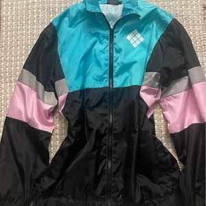 Polaroid retro style bomber/wind breaker jacket
